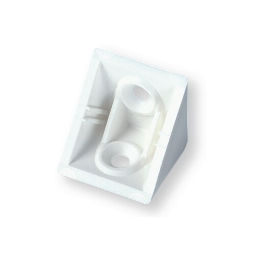 Equerre taquet simple plastique systemtac 01 sans couvercle blanc
